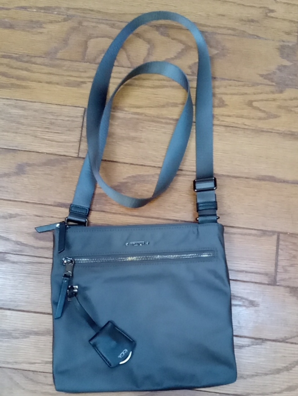 TUMI Voyageur Tula Crossbody Bag - Charcoal Grey Nylon